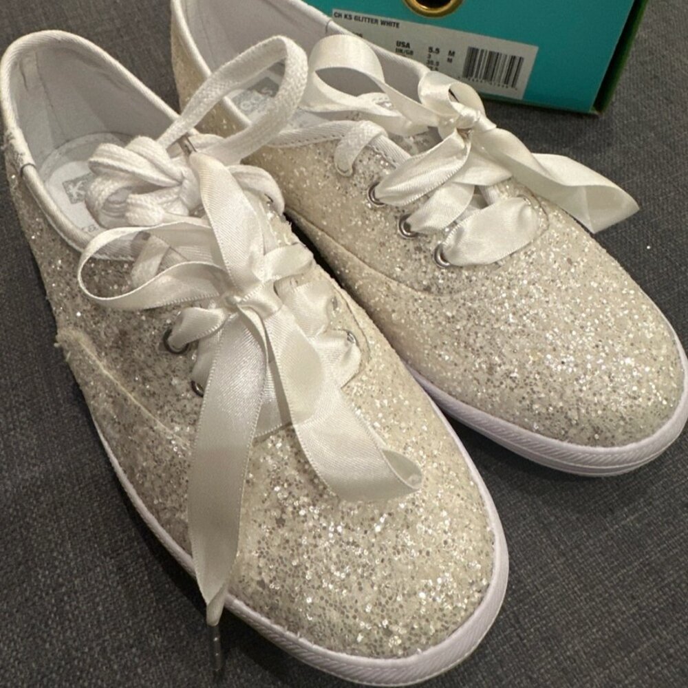Kate Spade Keds Glitter Sneakers